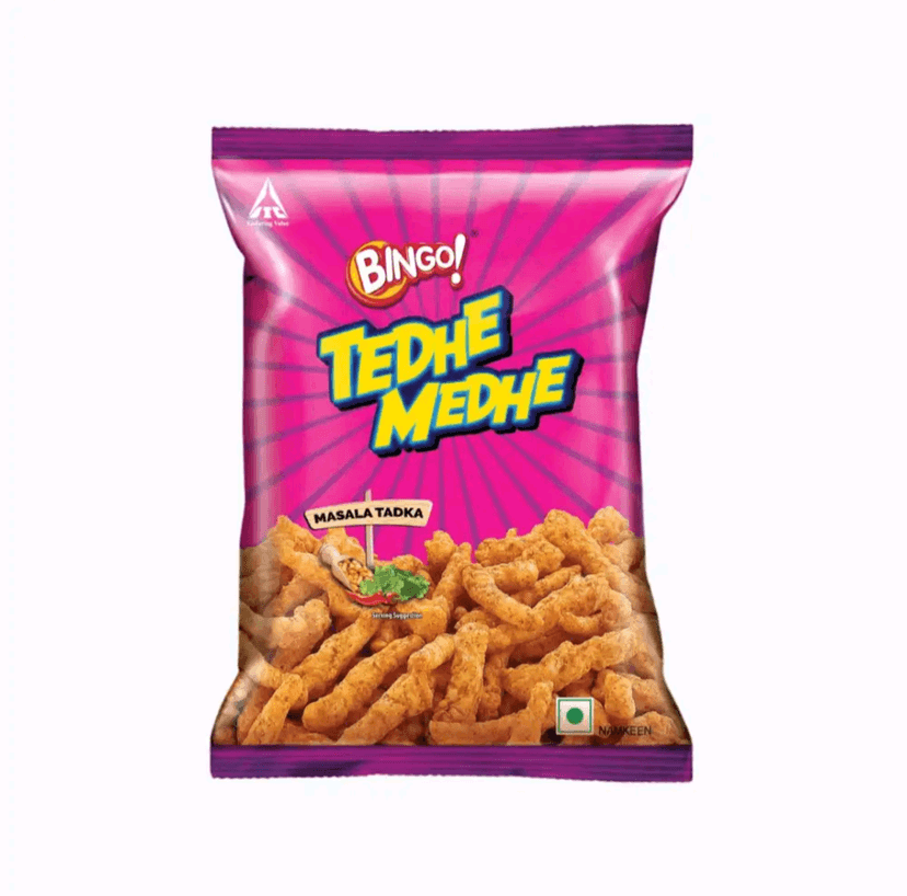 Bingo Tedhe Medhe Masala Tadka 22 g