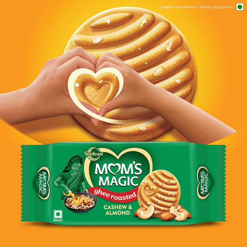 Sunfeast Mom's Magic Ghee Roasted Cashew & Almond Biscuits 190 g